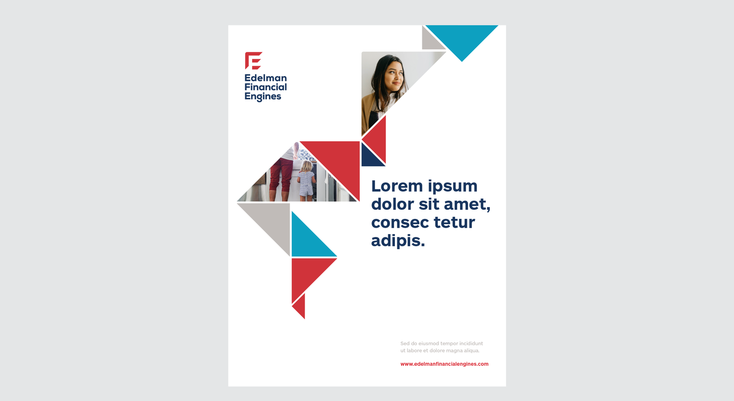 Edelman Financial Engines branded brochure spread