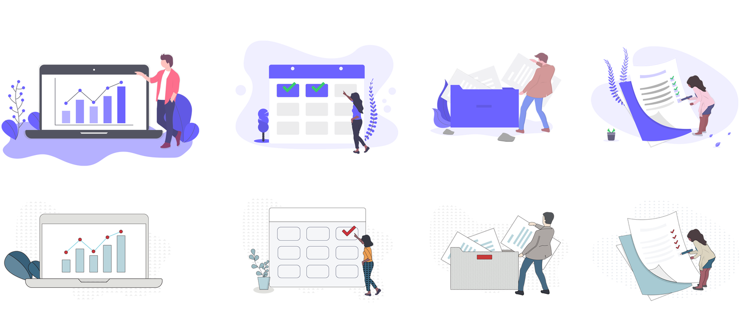 Edelman Financial Engines iconography style exploration